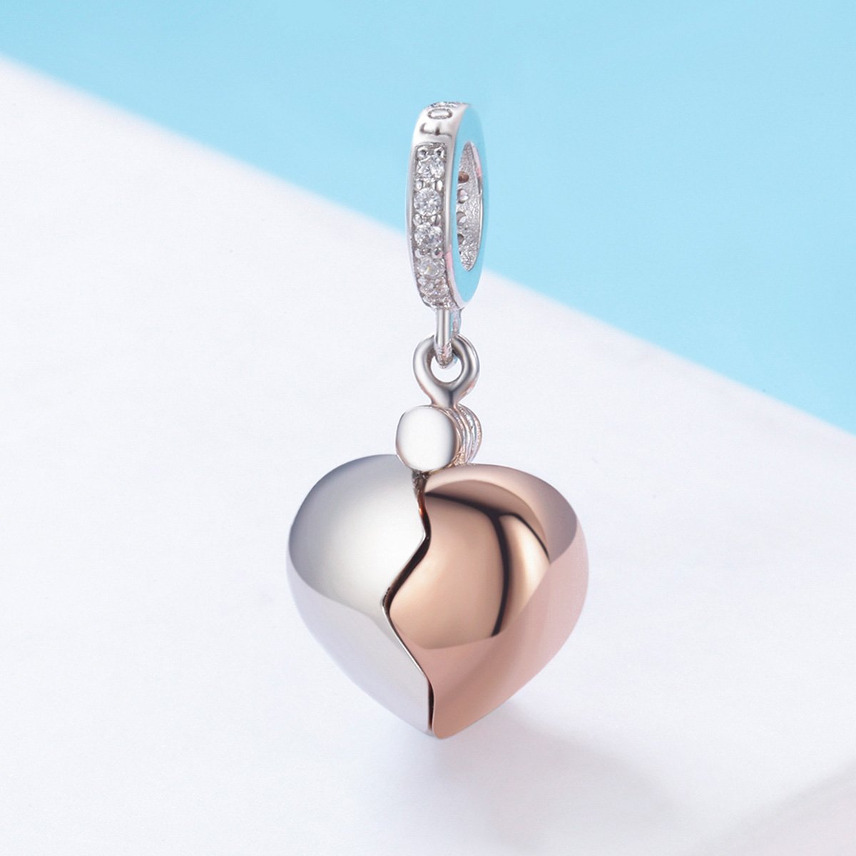 Two-Tone Angel Wings Charm - Image 2
