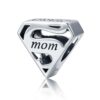 Sterling Silver Super Mom Keepsake Charm