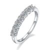 s925 Eternity White Gold Plated Moissanite 0.7CT Diamonds Wedding Ring