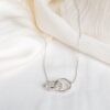 s925 Silver Unique Design Double Band Necklace Including s925 Chain