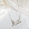 s925 Silver Zircon Kiss Necklace Including s925 Silver Chain