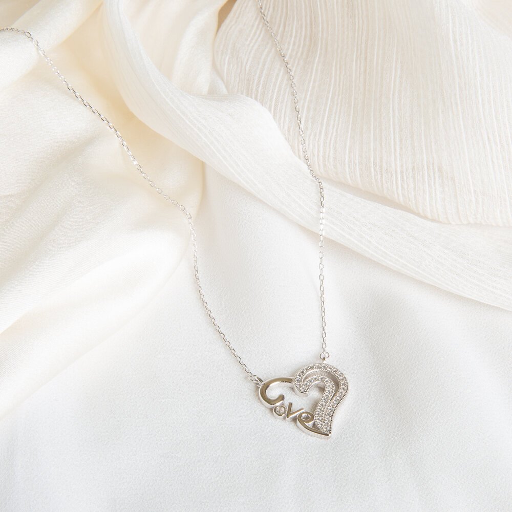 s925 Silver Fast Sell Love Heart Necklace Including s925 Chain