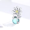 Daisy & Blue Droplet Charm