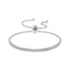 Sterling Silver Semi-Tennis Adjustable Bracelet
